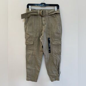 Banana Republic NWT Tapered Twill Utility Surplus Cargo Pant, Surplus Green, 0